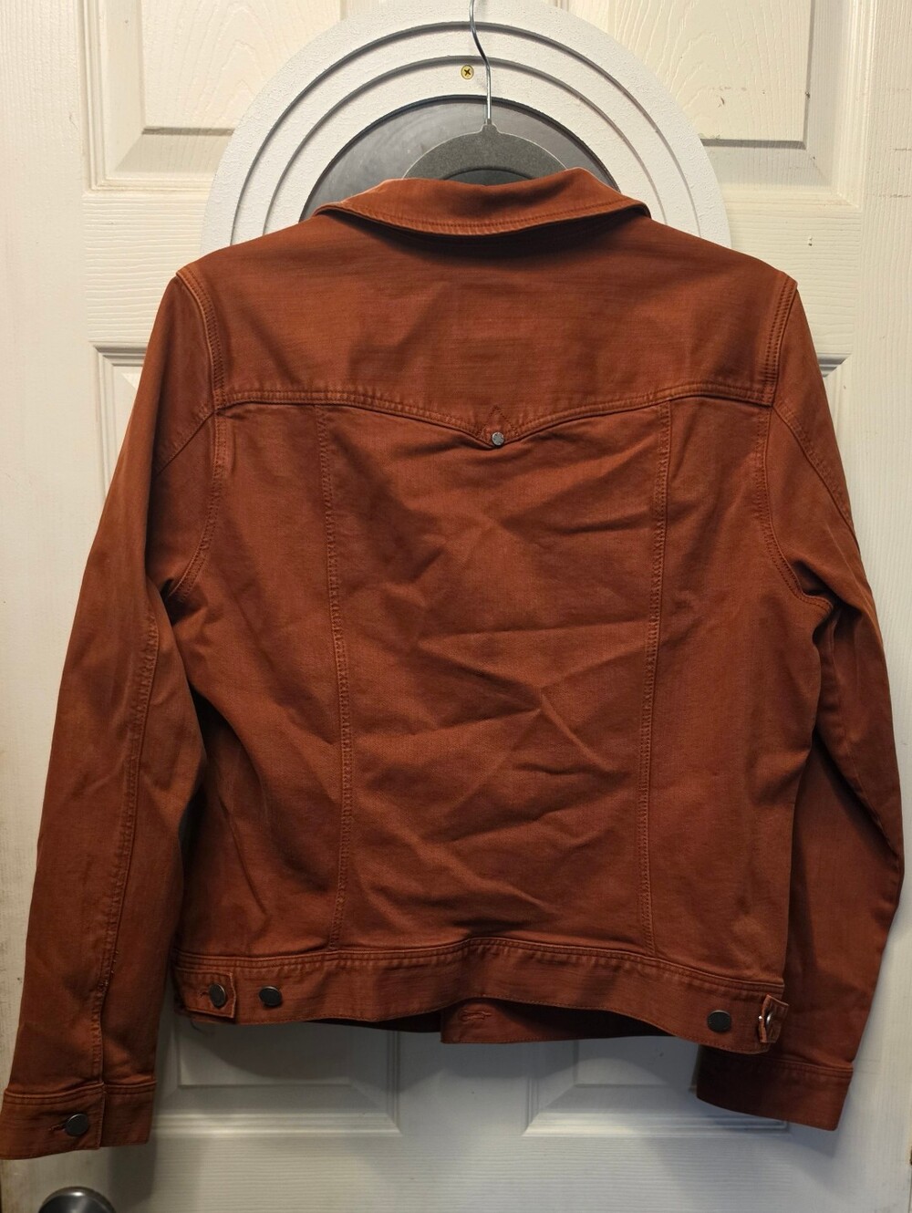 Liverpool Women's Rust Orange Denim Jacket - Picture 2 of 4
